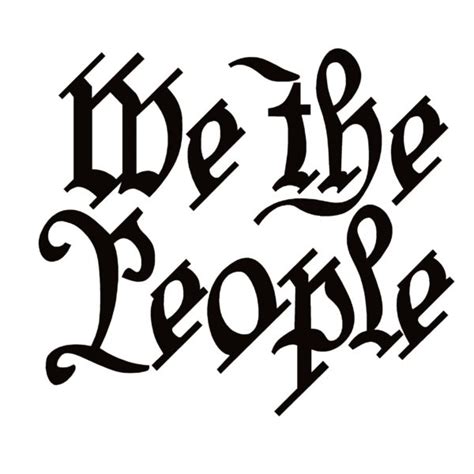 We The People Window Decal - We The People Constitution Logo Sticker - 7208