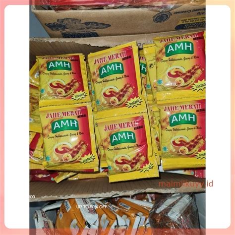 Jual Jahe Merah Amh Renceng 10 Sachet Shopee Indonesia