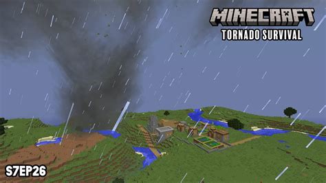 Minecraft Tornado Survival Localized Weather Mod S7ep26 Close One Youtube