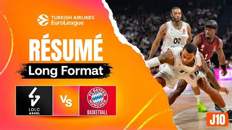 LDLC ASVEL vs Bayern Munich Résumé long format EuroLeague J10 YouTube