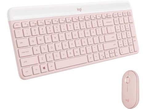 Logitech Mk Slim Mk Rose Wireless Keyboards And Mouse Combo