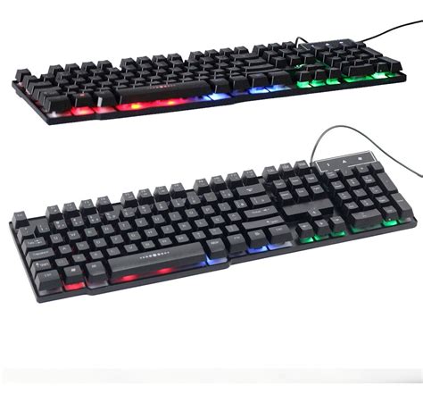 Teclado Gamer Semi Mec Nico Led Iluminado Abnt Usb Pc T R Em