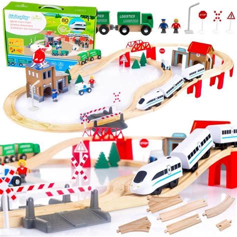 Bebeboutik Kinderplay Train En Bois Enfant Circuit Train Enfant