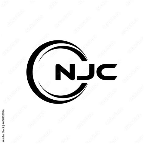 NJC letter logo design with white background in illustrator, vector ...