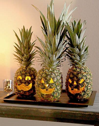 Jack o lantern pineapple carving for a tropical halloween – Artofit