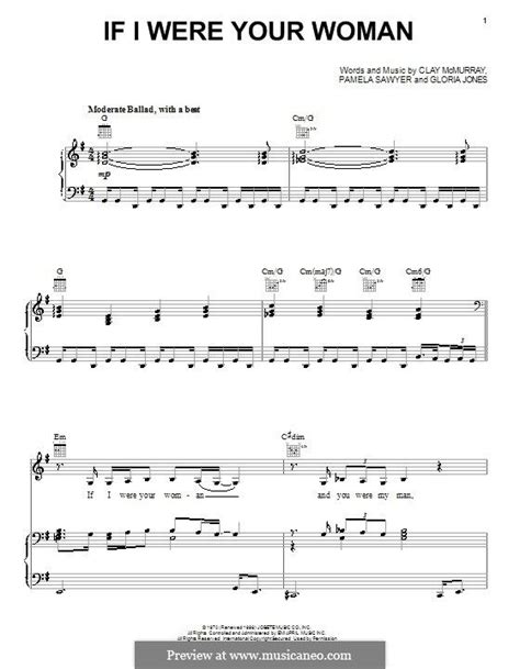 If I Were Your Woman Sheet Music