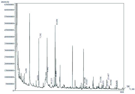 Pyrogram Obtained From The Py Gc Ms Process Of Fa Extracted From Fiuggi