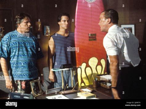 Gary Busey Keanu Reeves And John C Mcginley Film Point Break Usajp