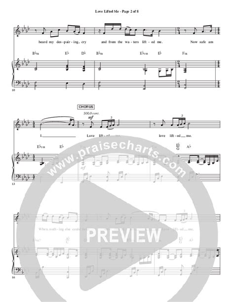 Love Lifted Me Sheet Music Pdf Ch Worship Praisecharts