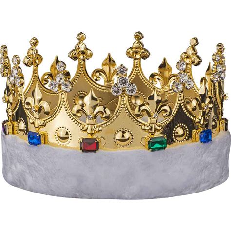 Kings Crown With Faux Fur 15598 Medieval Collectibles