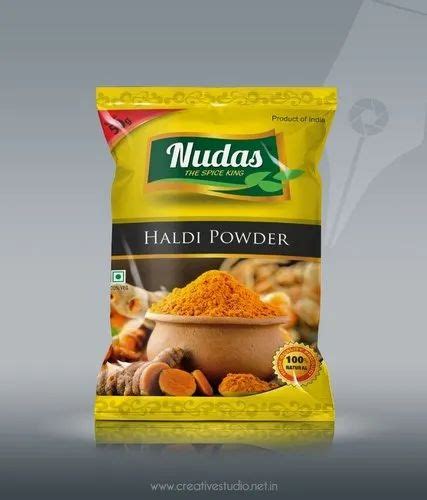 Printed Glossy Masala Packaging Pouch Heat Sealed At Rs Kg In