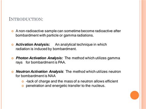 SOLUTION: Neutron activation analysis 1 - Studypool