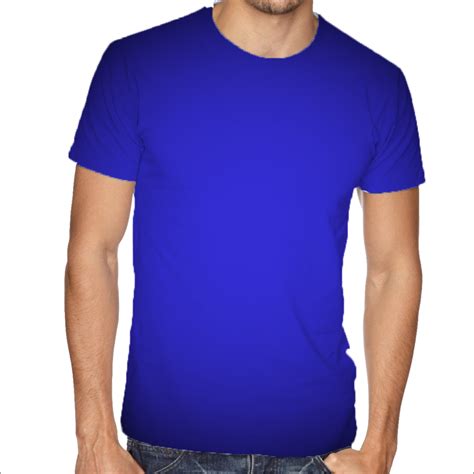 Blue Round Neck T Shirt Just4u