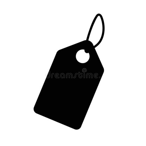 Label On A String Icon Vector Isolated Stock Vector Illustration Of