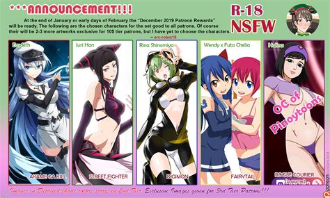 Chosen Characters For Upcoming Rewards December By Billymesh Hentai Foundry