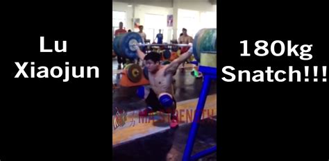 Lu Xiaojun 180kg Snatch - All Things Gym