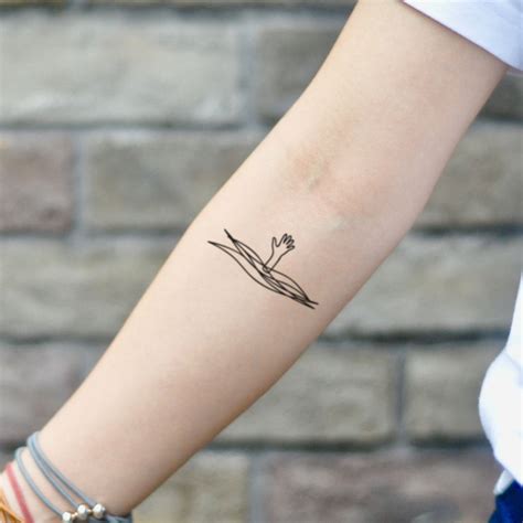 Drowning Hand Temporary Tattoo Sticker - OhMyTat