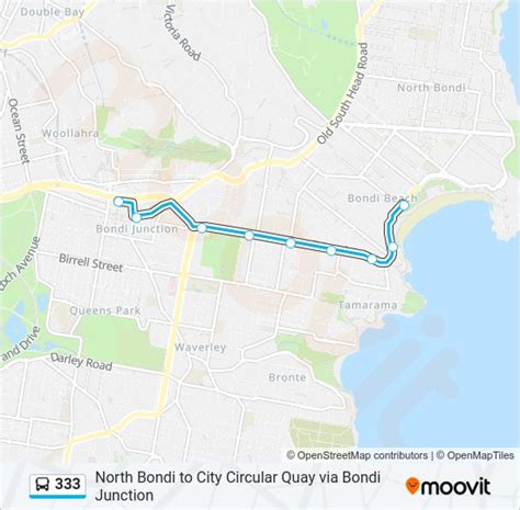 333 Route Schedules Stops Maps Bondi Jct Interchange Updated