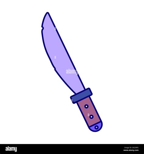 Steel Machete Weapon Icon Design Vector Illustration Stock Vector Image