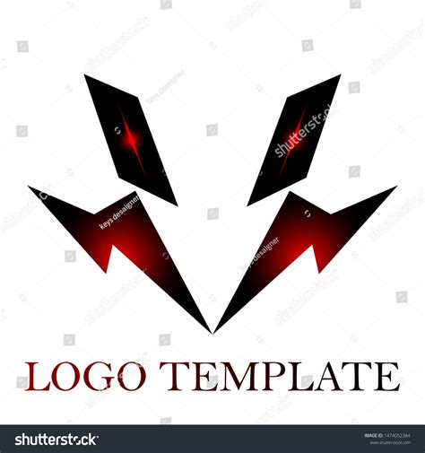 Monster Logo Red Eyes Stock Vector (Royalty Free) 1474052384 | Shutterstock