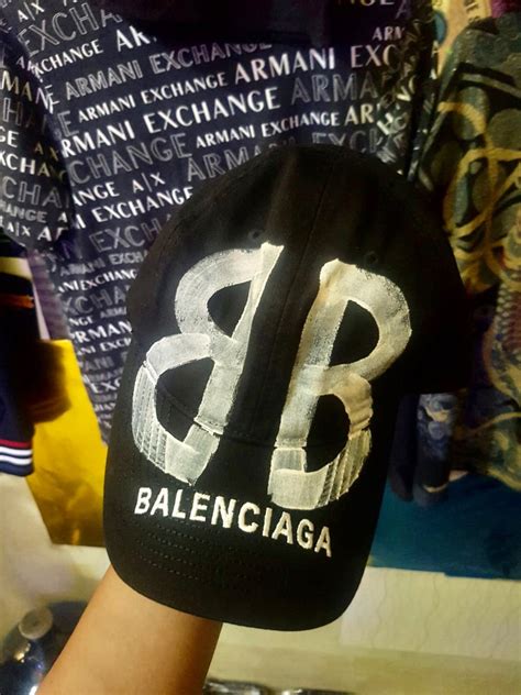 Balenciaga Spray Original Preloved Fesyen Pria Aksesoris Topi Di