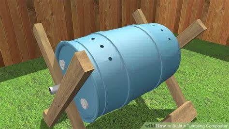 Image Titled Build A Tumbling Composter Step 6 Preview Compost Container Compost Bin Diy