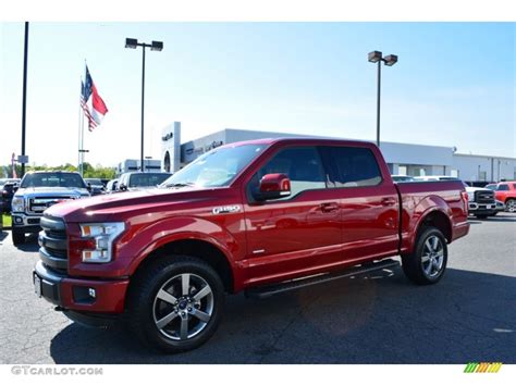 2015 Ruby Red Metallic Ford F150 Lariat Supercrew 4x4 103460557 Photo 3 Car