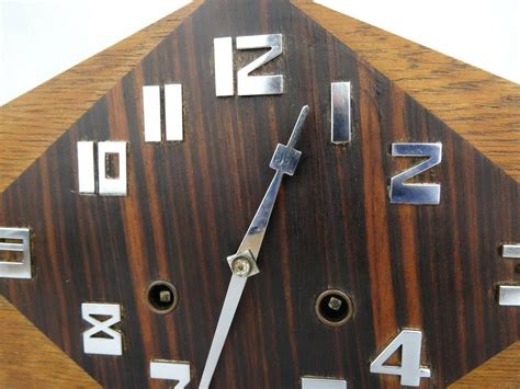 Art Deco Eight Day Mantel Chiming Clock By Pfeilkreuz Junghans C