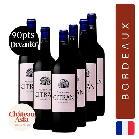 Moulins De Citran Bordeaux Red Wine Case Of 6b Ntuc Fairprice