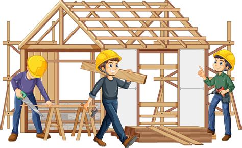 House Construction Site Concept 7539807 Vector Art At Vecteezy