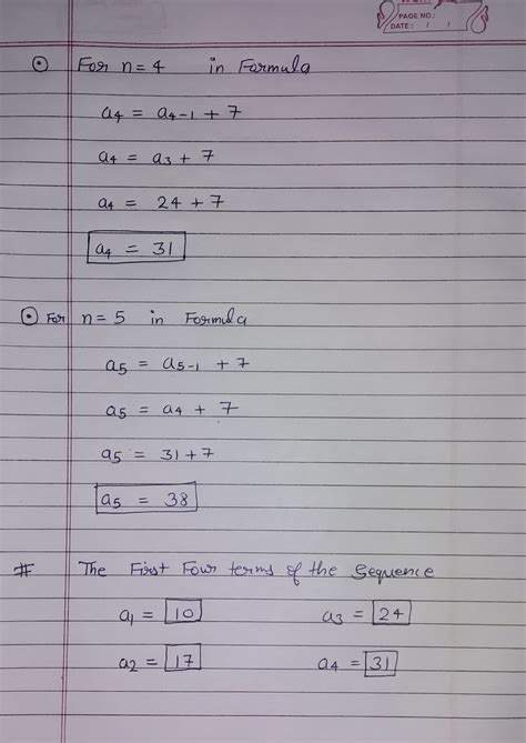 Solved The Sequence Shown Below Is Defined Using A Recursion Formula