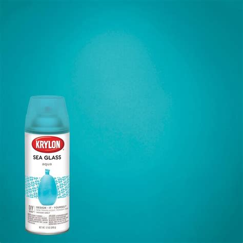 Krylon 6 Pack Gloss Aqua Sea Glass Spray Paint Net Wt 36 Oz In The Spray Paint Department At