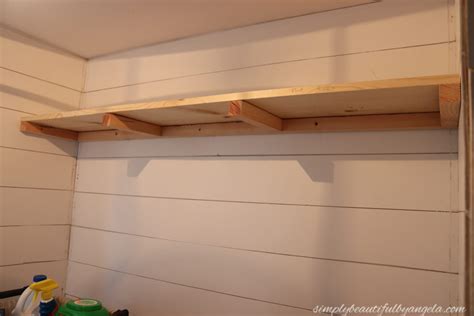 Diy Rustic Farmhouse Laundry Room Floating Shelves