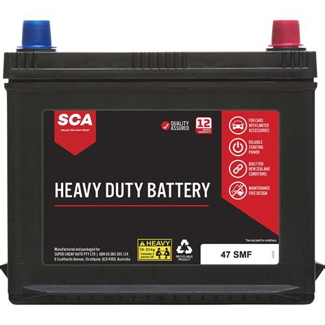 SCA Heavy Duty Car Battery 47 SMF | Supercheap Auto New Zealand