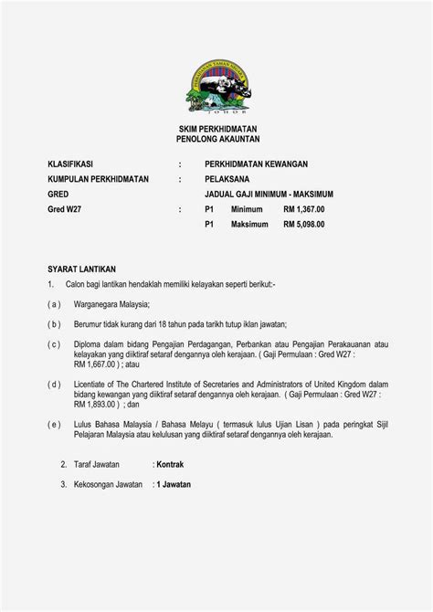 Kerja Kosong Johor Jawatan Kosong Jabatan Kerja Raya Johor 31 March