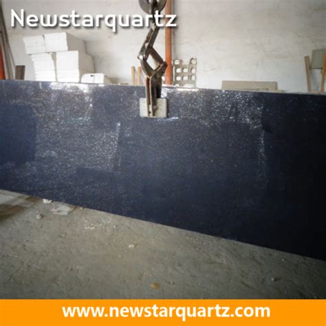 Golden Black Engineered Quartz Stone Slabs High Quality Golden Black