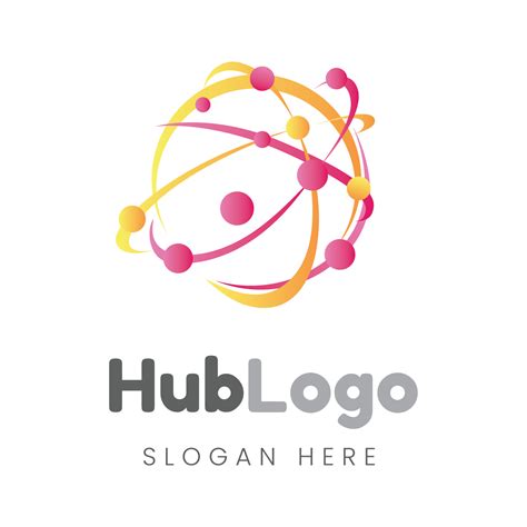 hub logo design template vector 14002201 Vector Art at Vecteezy