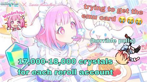 Project Sekai X Sanrio Gacha Pulls Pulling For Emu Cinnamoroll Card