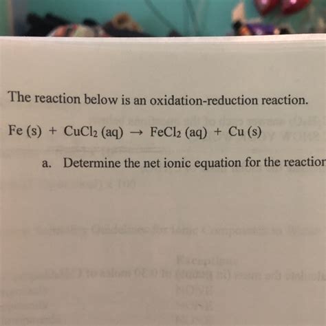 Solved The reaction below is an oxidation-reduction | Chegg.com