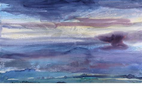 Himmel 03 Landschaft Und Himmel Aquarell Kunst Katja Rosenberg