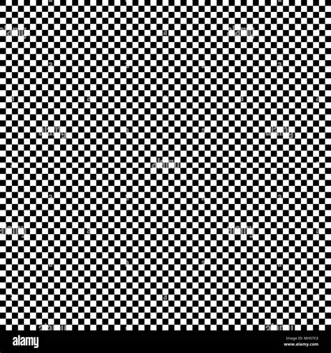 Simple Seamless Black White Checkerboard Pattern Background Stock Photo