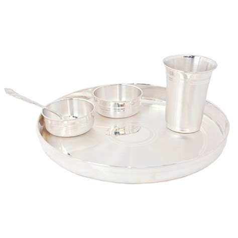 Polished Silver Thali Set At Rs Set In Mumbai Id