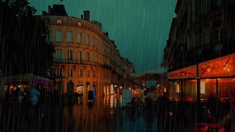 Hours Walking In The Rain Walk At Night And Day Bordeaux K France