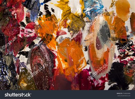 Pallet Oil Painting Stock Photo 764800486 | Shutterstock