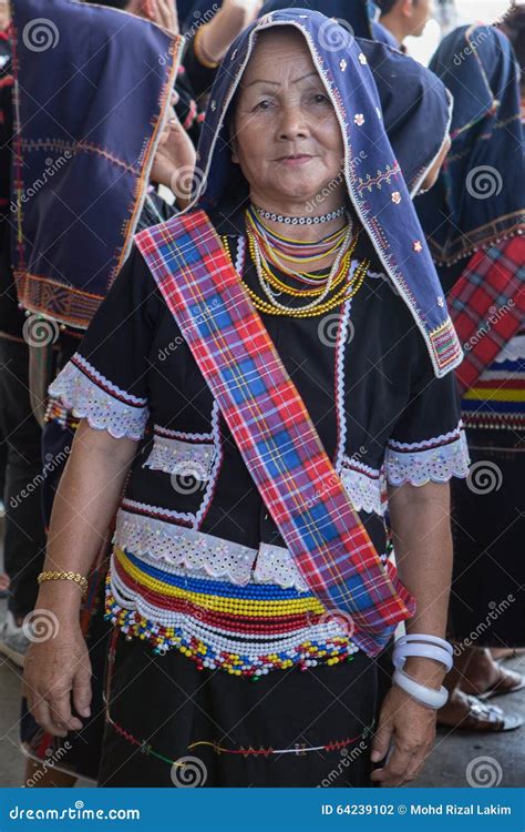 Kadazan Dusun People Of Borneo With Traditional Costume Editorial Photo