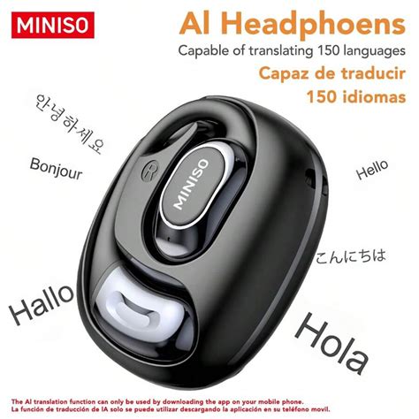 Miniso Couteurs Sans Fil Miniso Ai Translation True Wireless Ows Ms