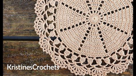 How To Crochet Easy Round Doily Placemat Youtube