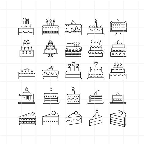 Birthday Cake SVG Bundle. Birthday Cake SVG. Birthday Cake Clipart ...