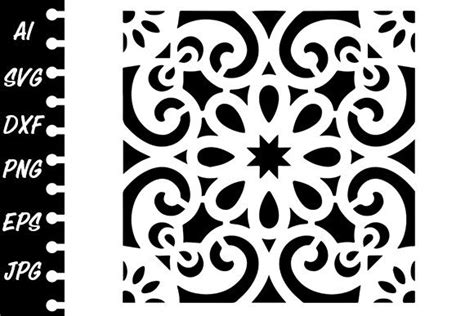 6 Stencil Tile Svg Designs And Graphics