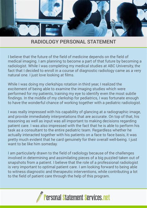 Radiology Personal Statement By Psexamples On Deviantart